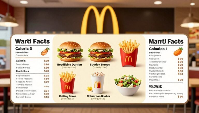mcdonald's menu calories